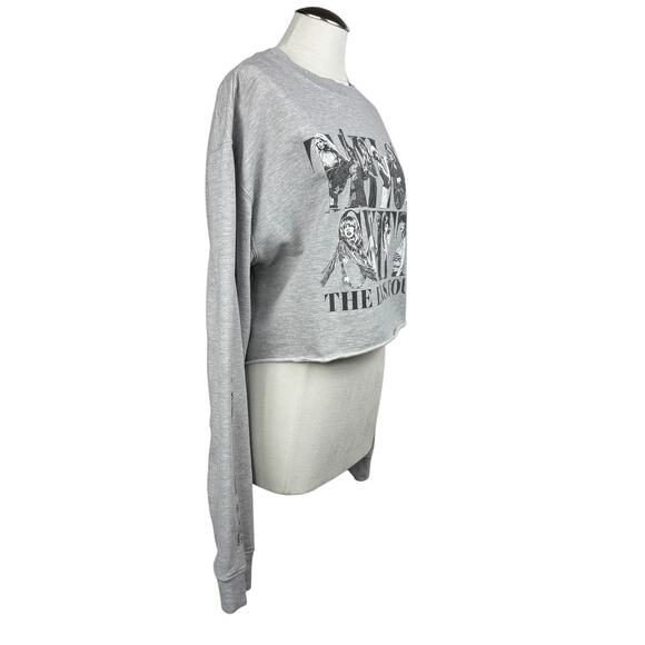 Women's Taylor Swift Gray Sweatshirt The Eras Tour 2023 Pullover Cropped Top XXL - Picture 3 of 7